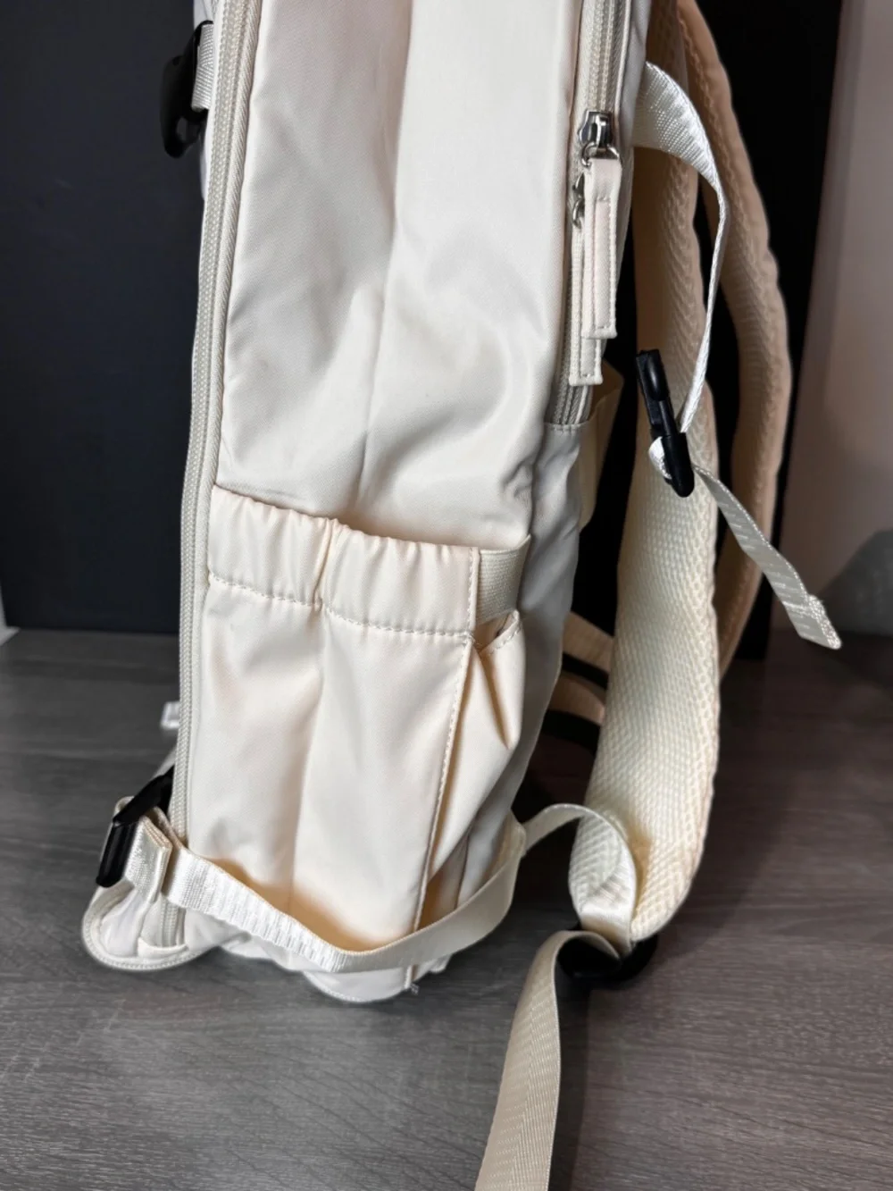 Coofay Beige Travel Backpack Airline Approved Trolley Underseat Overhead